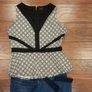 🖤Worthington peplum sleeveless top sz XL🖤